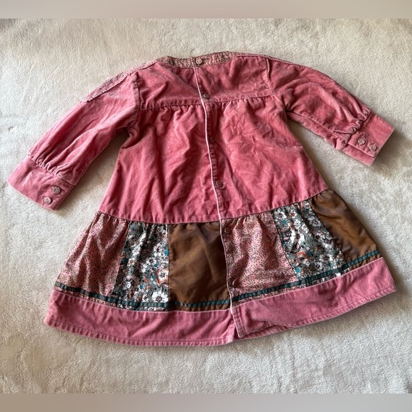 Kenzo Kids Pink Patched Dress - Size 12 Months - Picture 6 of 8